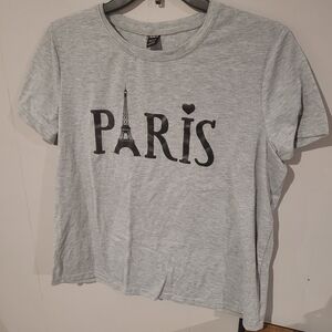 SHEIN Heather Gray Graphic Tee